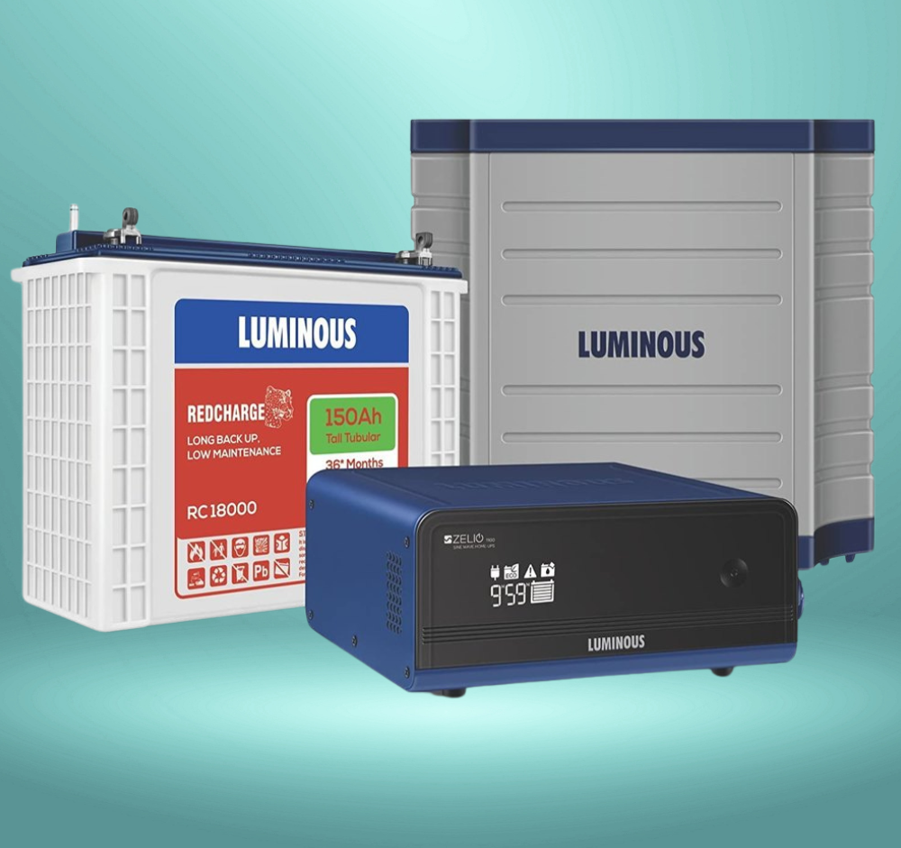 Luminous inverter and battery at Pankaj Electricals Indirapuram